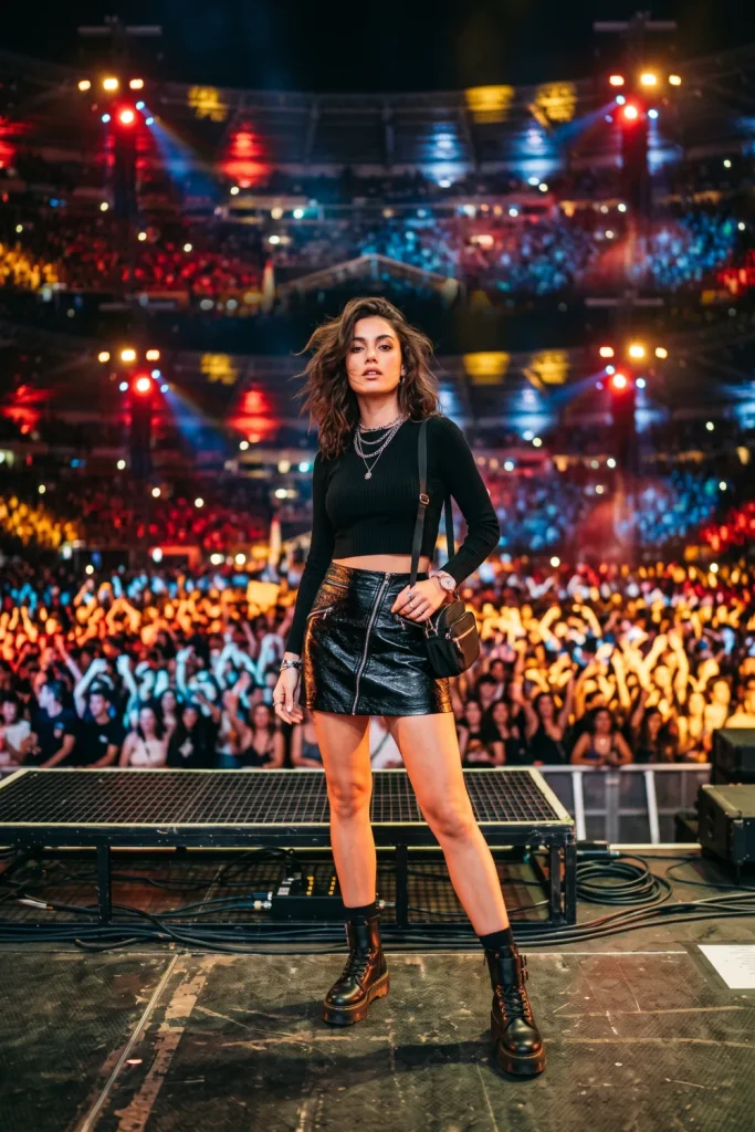 Editorial cover image showcasing trending concert outfits for 2026